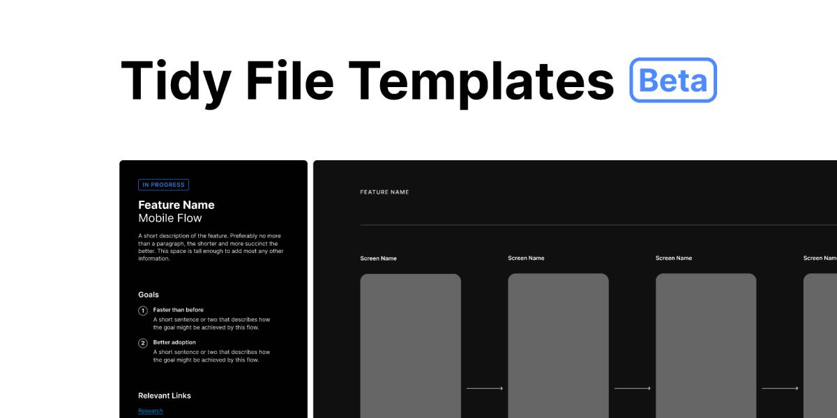 Tidy File Templates Figma Template