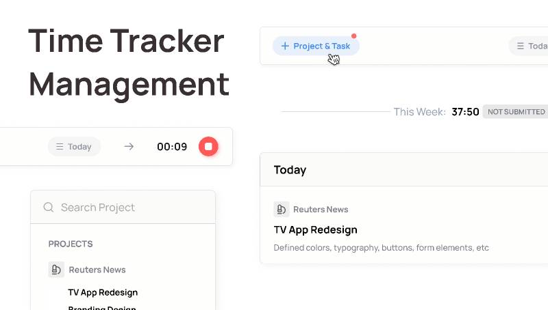 Time Tracker App Components