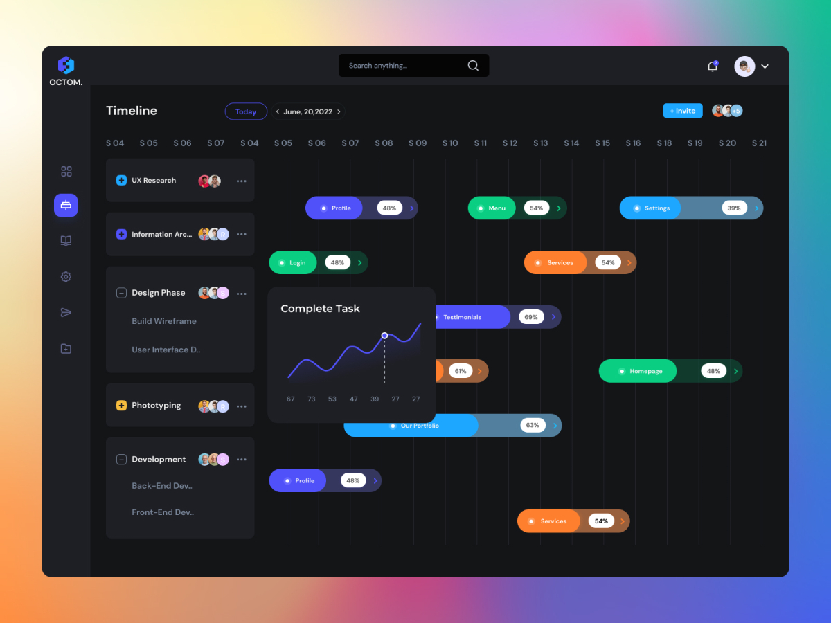 Timeline Task Management Ui Design