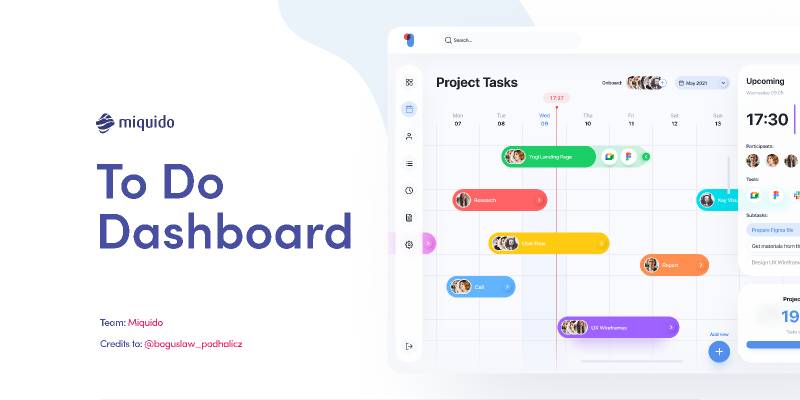 To Do Dashboard Figma Design