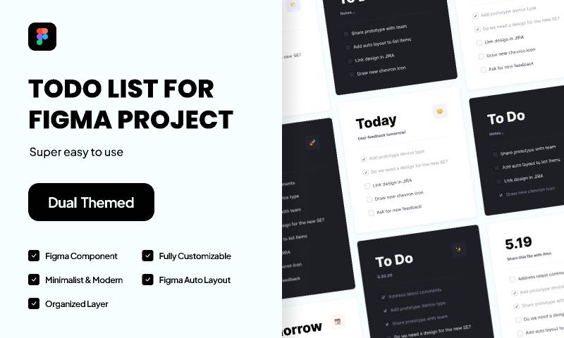 Todo List for Figma projects free download