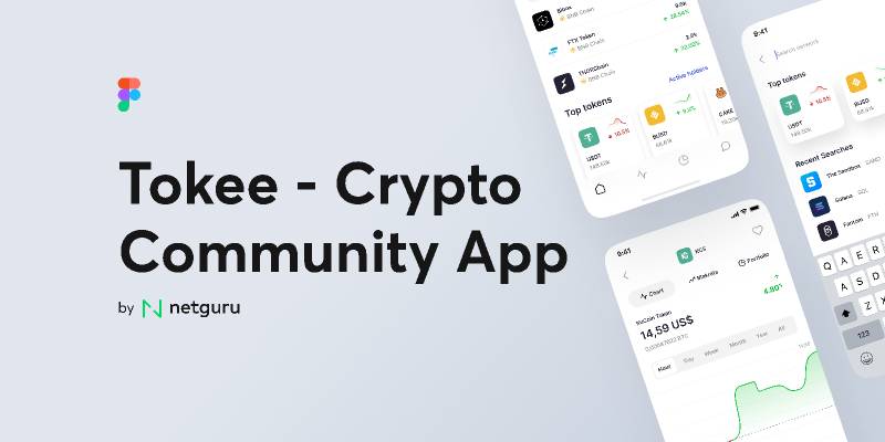 Tokee - Crypto Community App Figma Mobile Template