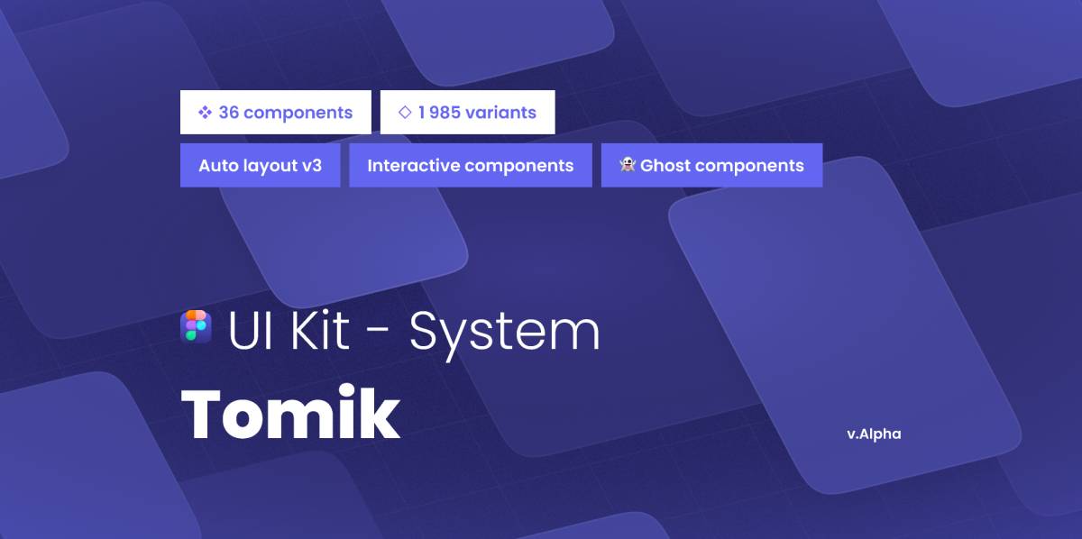 Tomik Figma UI kit
