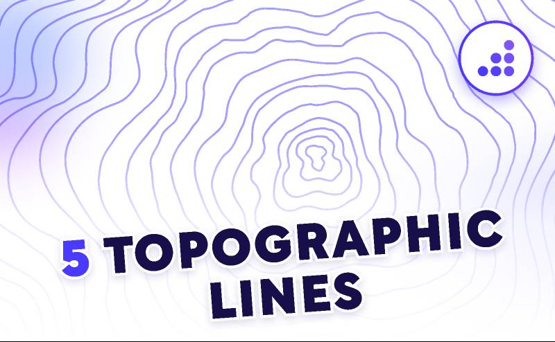 Topographic Lines & Patterns Figma Illustrations