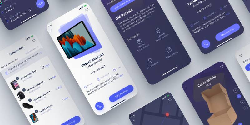 Tracking App Figma Mobile Free Template