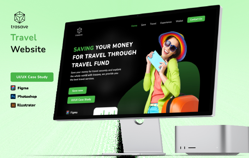 Trasave Travel Website Figma Free Template