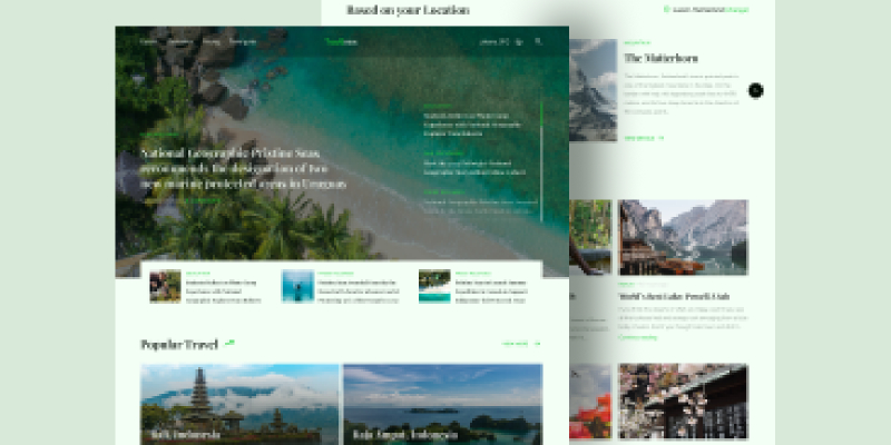 Travanex Travel Landing Page Website Figma Template