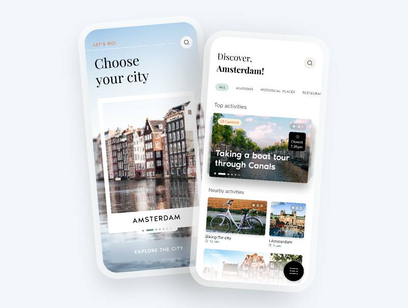 Travel app - Figma Mobile Template