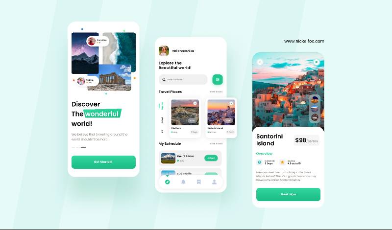 Travel App Figma Mobile Template