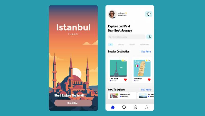 Travel App Figma Template