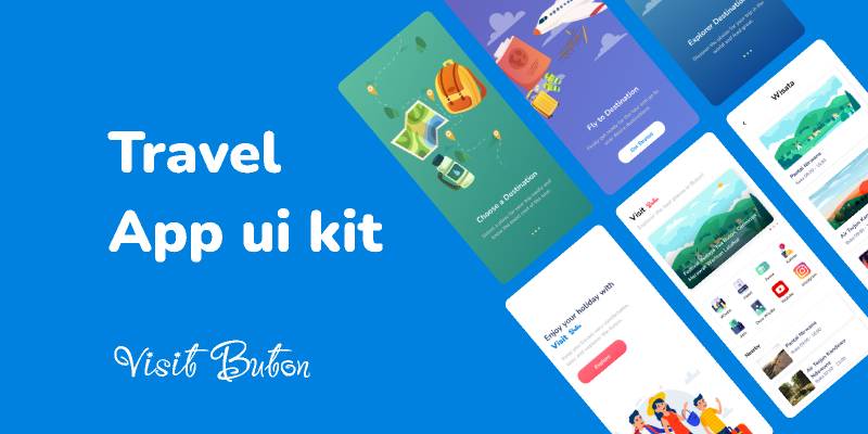 Travel App UI KIT Figma Free Download
