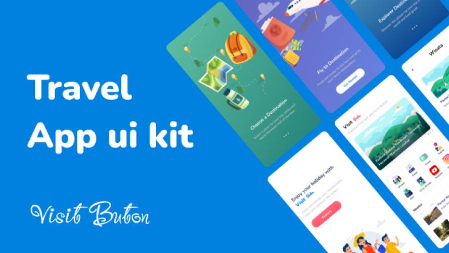 Travel App UI KIT Figma Free Download