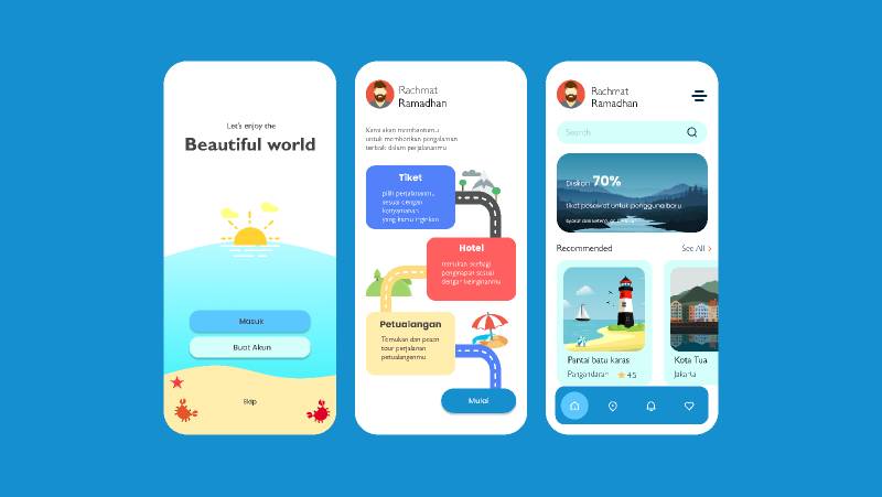 Travel App UI Kit Figma Template