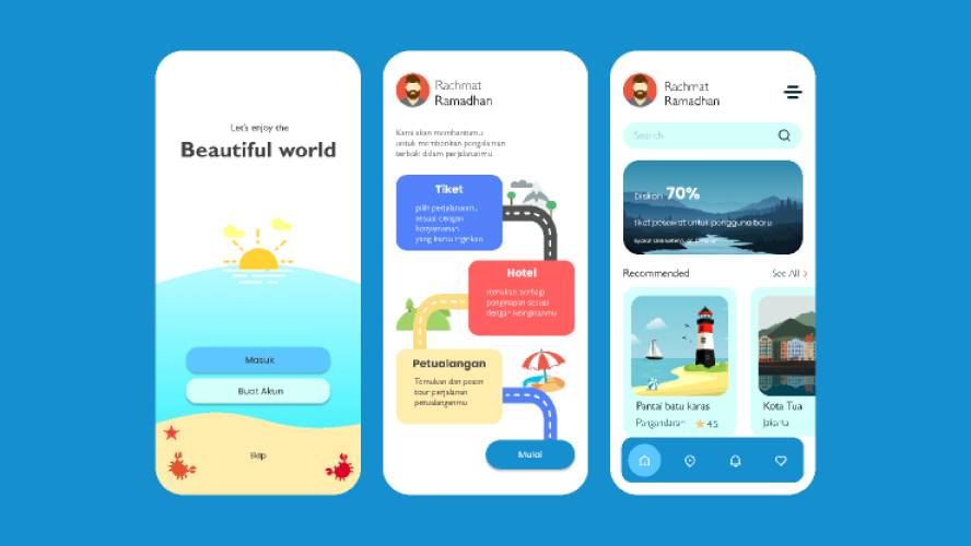 Travel App UI Kit Figma Template