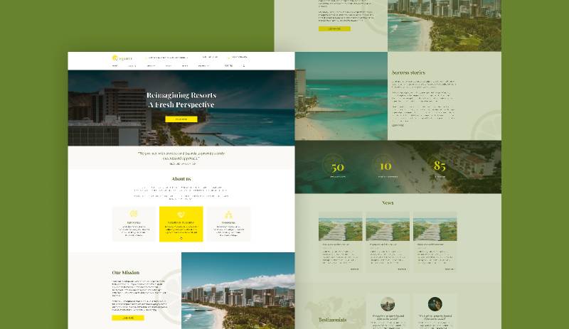 Travel Figma Website Template