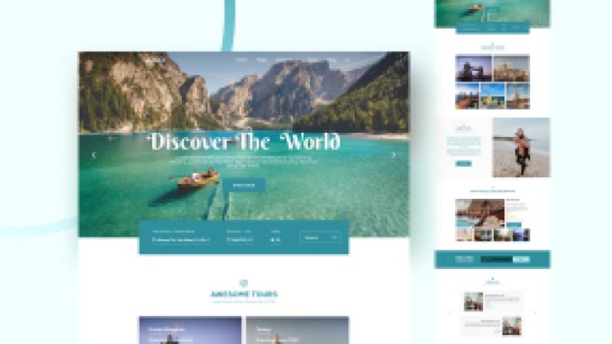 Travel Figma Website Ui Kit