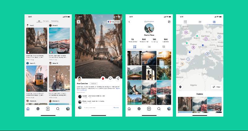 Travel Guide Figma Mobile App Template