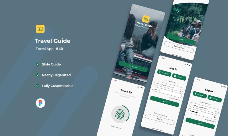 Travel Guide Figma Mobile App