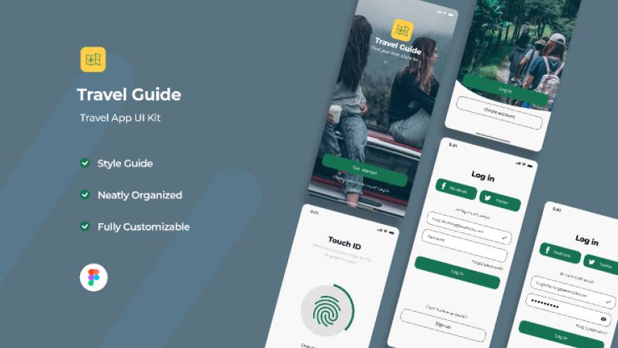 Travel Guide Figma Mobile App