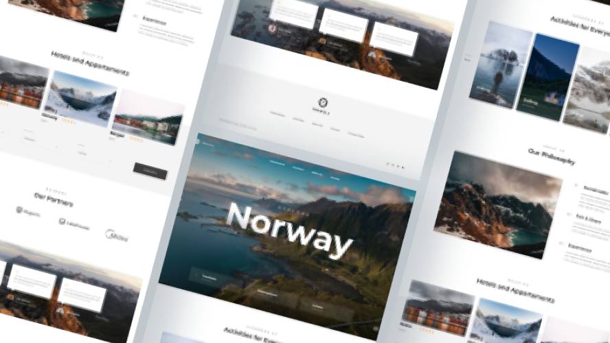 Travel Landing Page - Free Figma Website Template