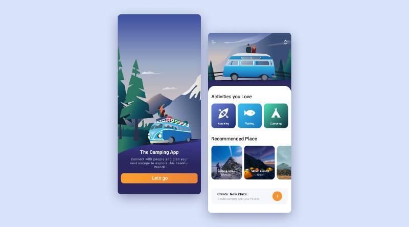 Travel Mobile app figma template