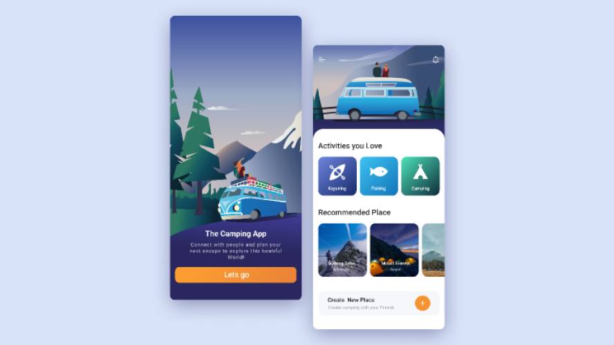 Travel Mobile app figma template