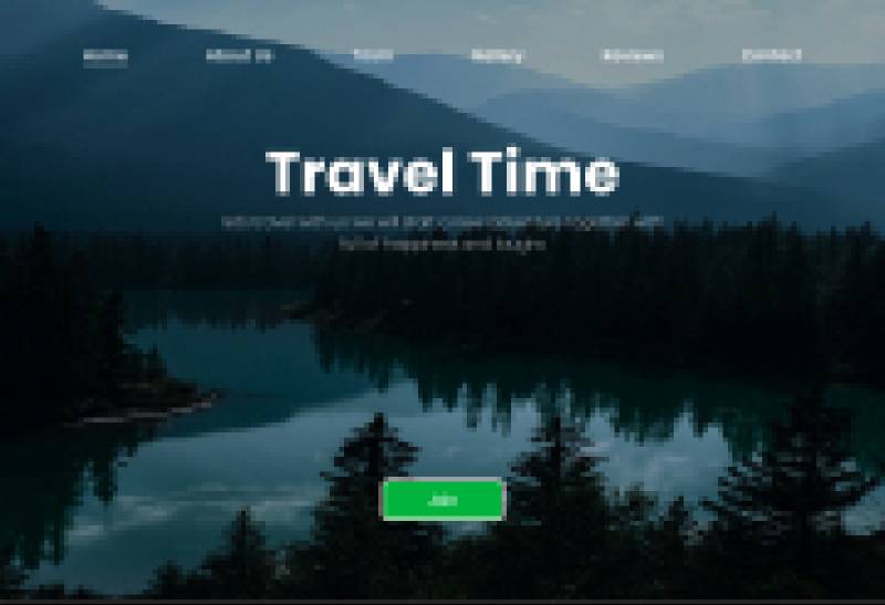 Travel time Web Design