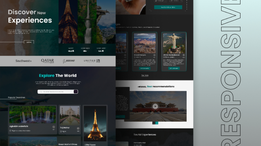 Travel Website Concept Free Download