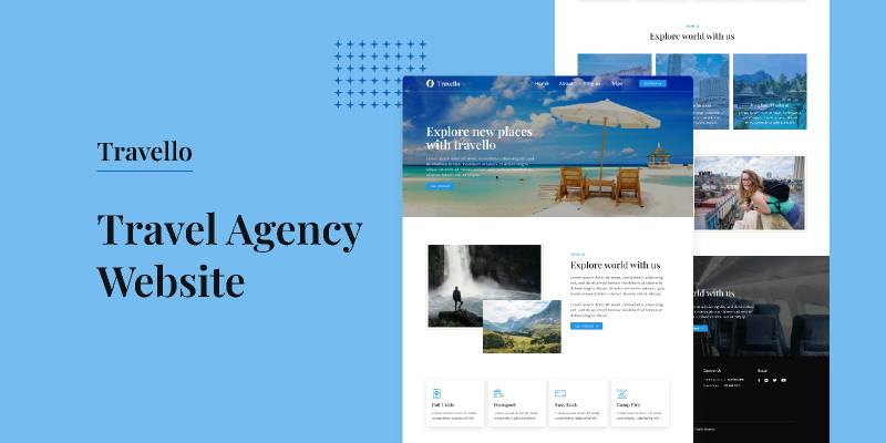 Travello - Travel Agency Figma Website Template