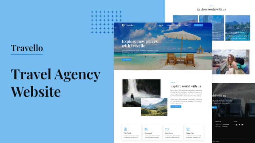 Travello - Travel Agency Figma Website Template