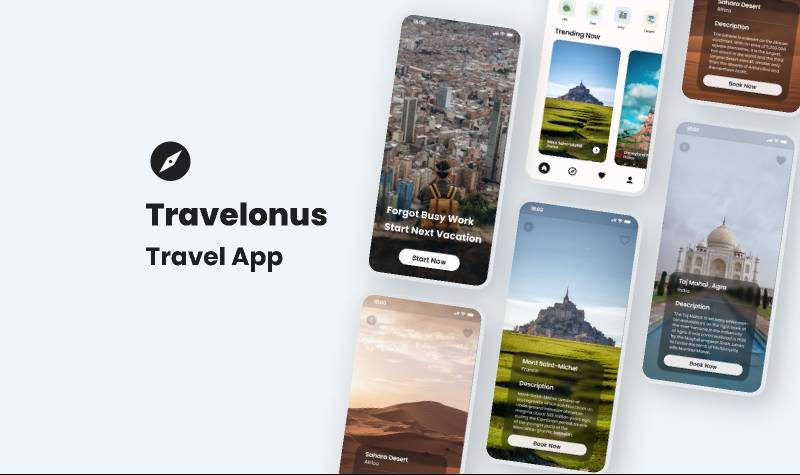 Travelonus Travel App Figma Ui Kit