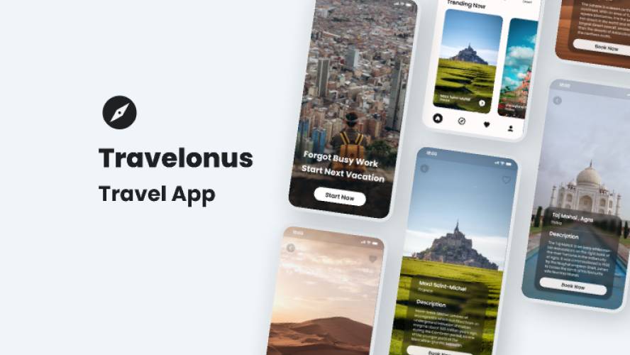 Travelonus Travel App Figma Ui Kit