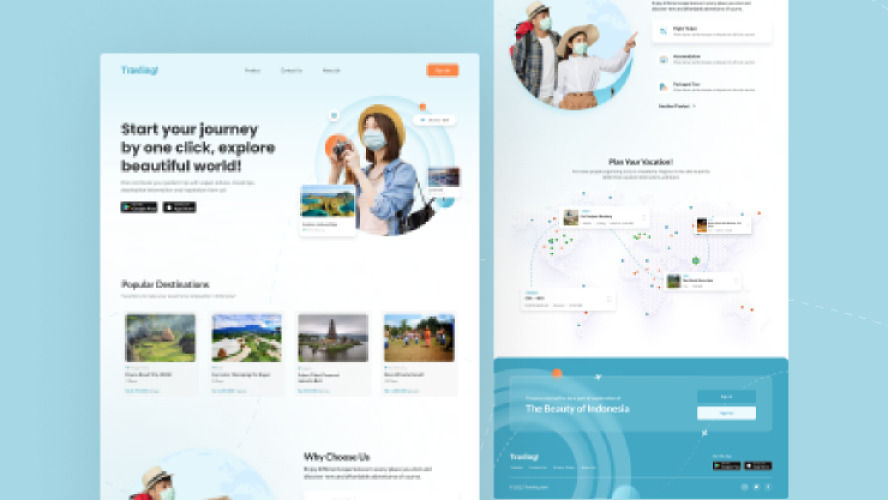 Travling - Travel Website Landing Page Free Download