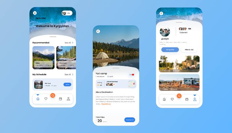 Trip Social App Figma Mobile Template