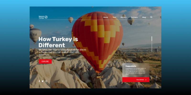 Turkey Travel Landing page figma template