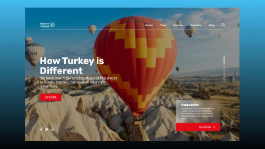 Turkey Travel Landing page figma template