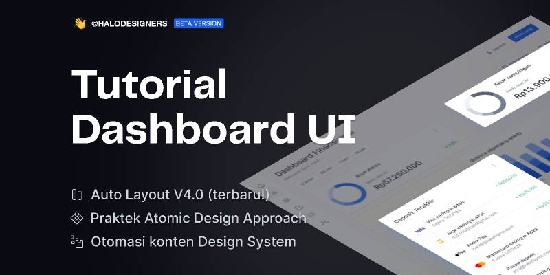 Tutorial Dashboard UI (Beta) Figma Learning