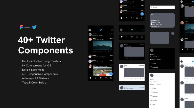 Twitter Figma UI Kit Free Download