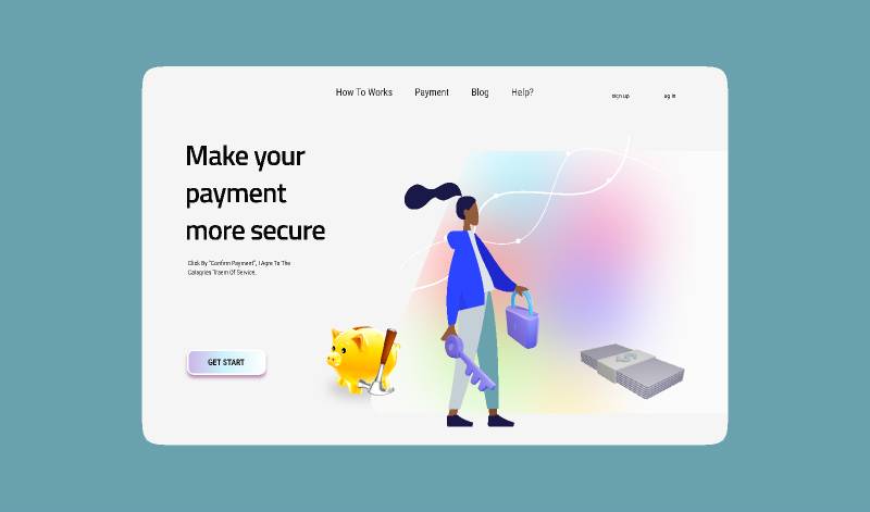 UI Design Payment Page Figma Website Template