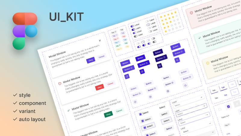 Ui Kit first project Figma Ui Kit