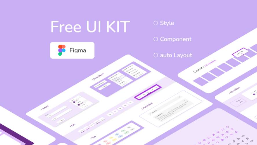 UI kit for web figma template