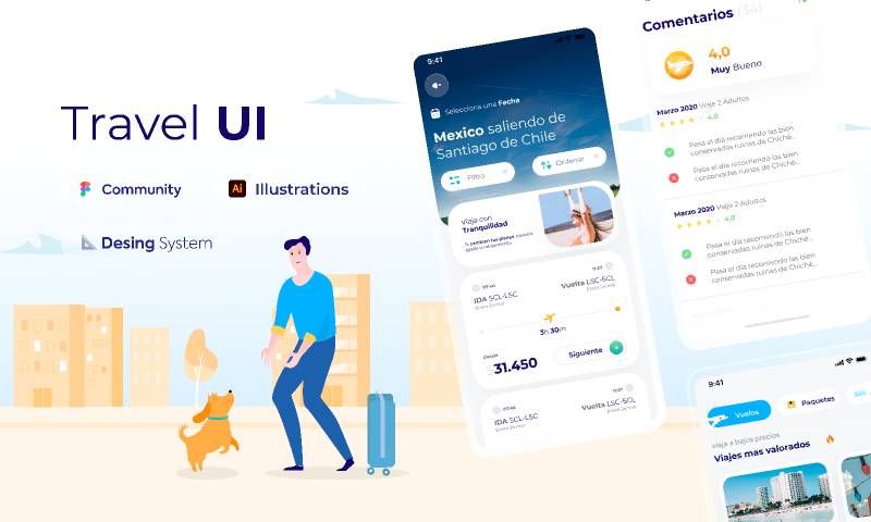 UI Kit Travel App Figma