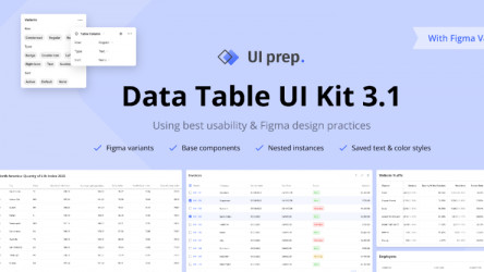 UI Prep Tables 3.1 Figma templates