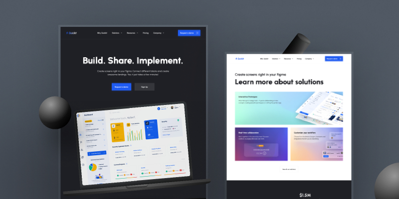 UI Template for Landing Pages (Website) Figma Resource