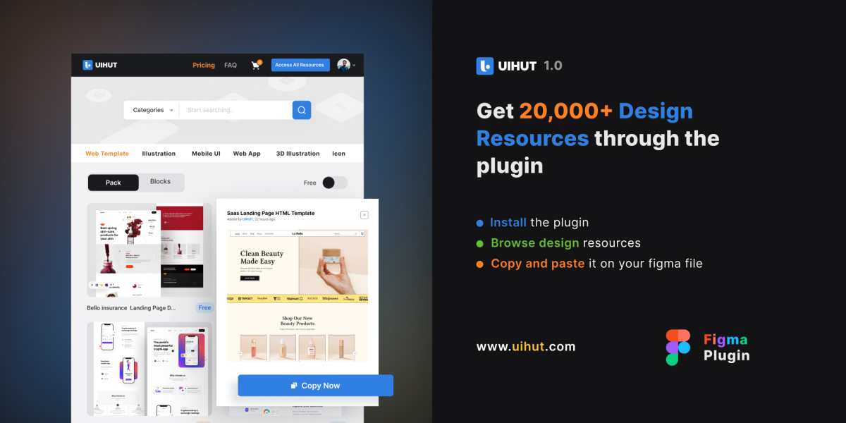 UIHUT - UI Kit, Illustrations, 3D Assets, Icons