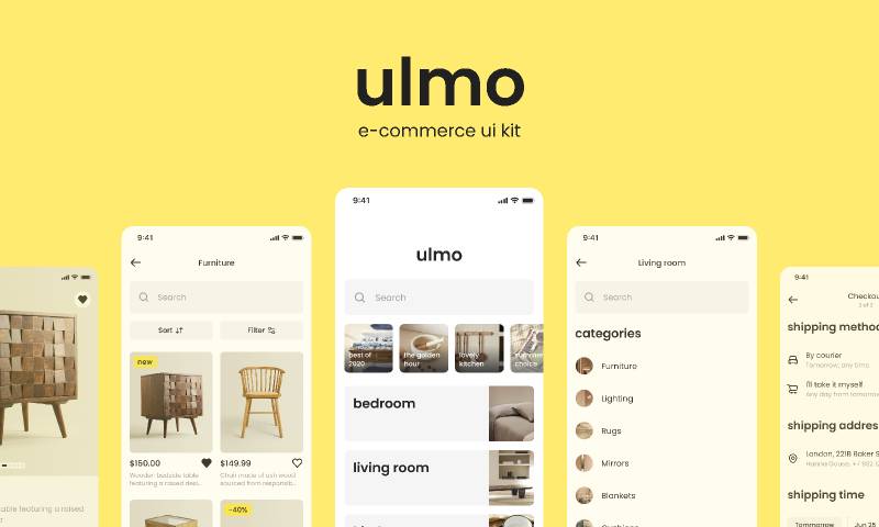 Ulmo E-Commerce Figma UI kit