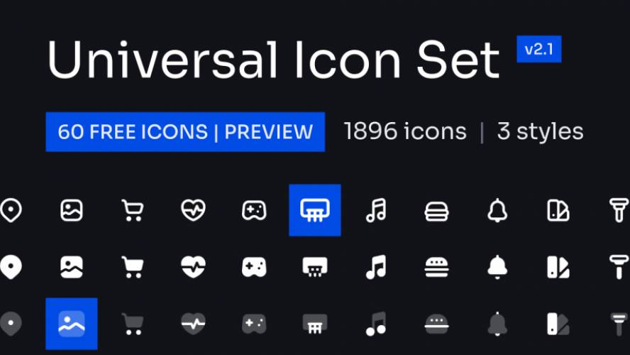 Universal Icon Set v2.0 | Preview