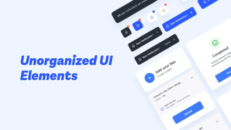 Unorganized UI Elements - Figma Free Download