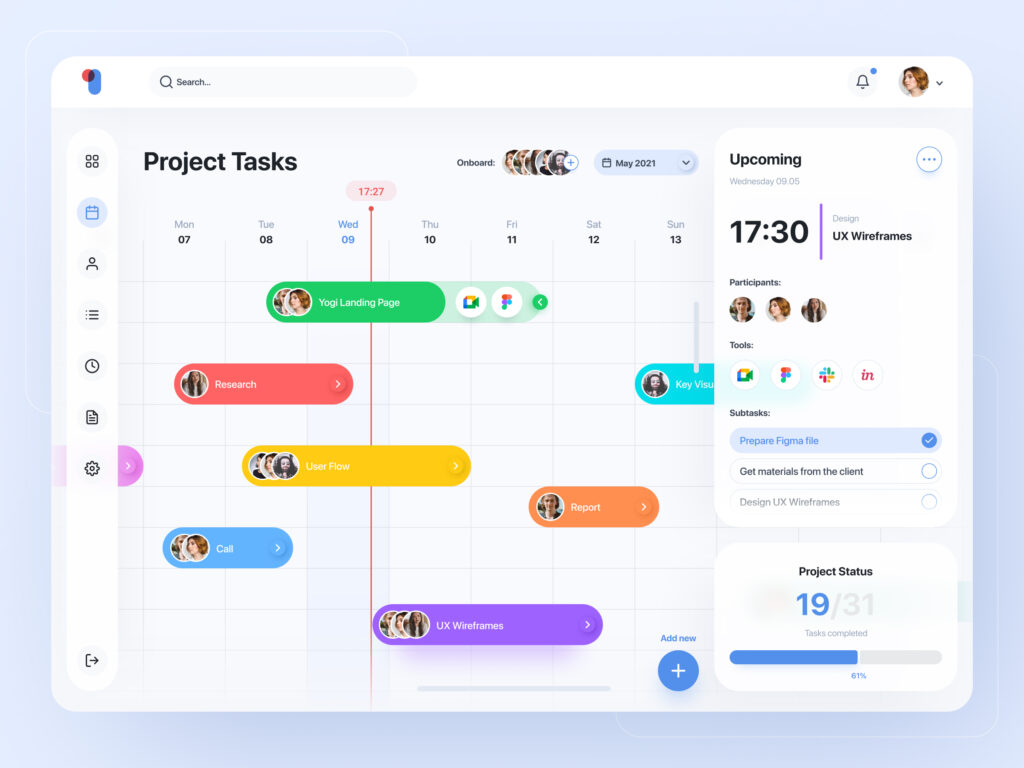 Upcoming Task Dashboard