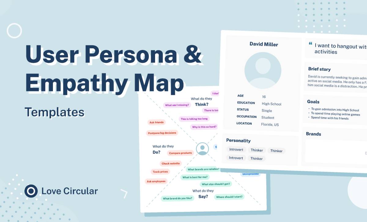 User Persona & Empathy Map Figma Template